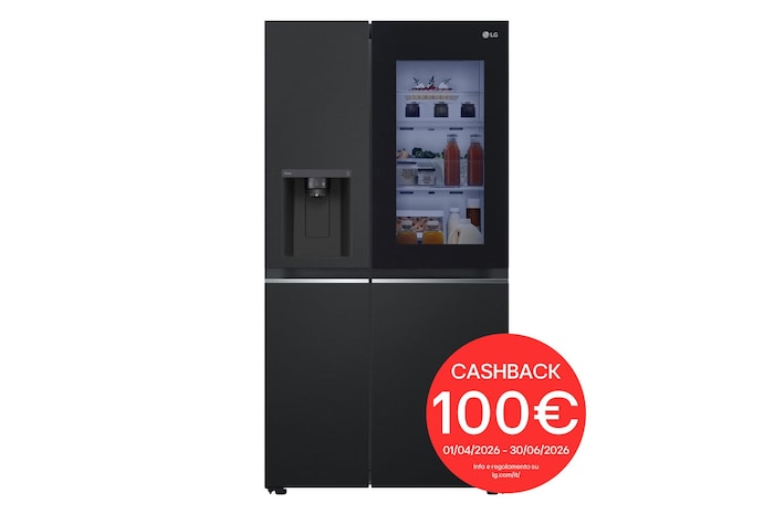 Foto frontale del frigorifero LG GSGV81EPLL con cashback